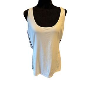 Derek Lam 10C Athleta White Racerback Tank Top Sleeveless Women's XL
